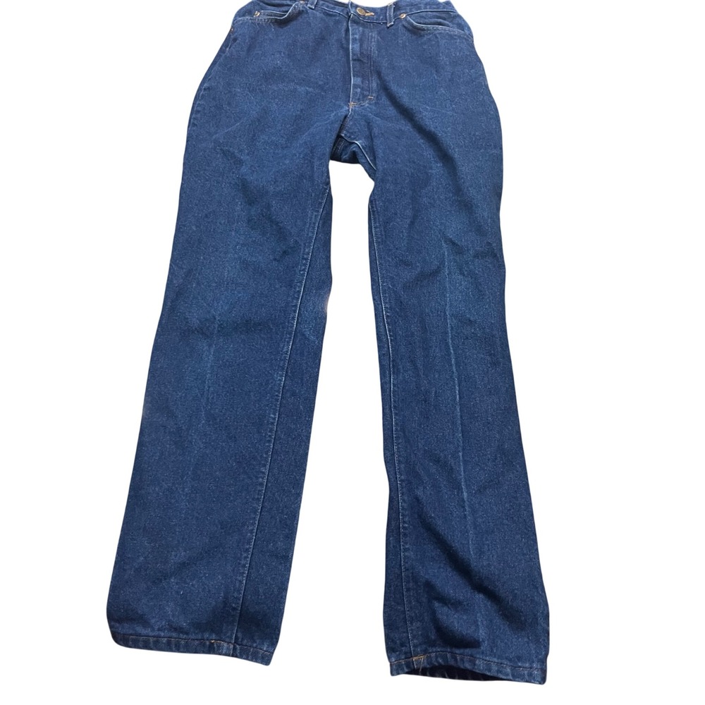 Vintage Lee Riders High Waisted Straight Leg Jeans Dark Wash Women 14 Med